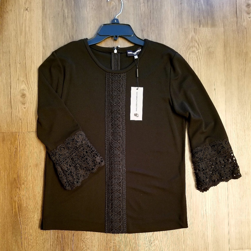 KARL LAGERFELD Embroidered Blouse